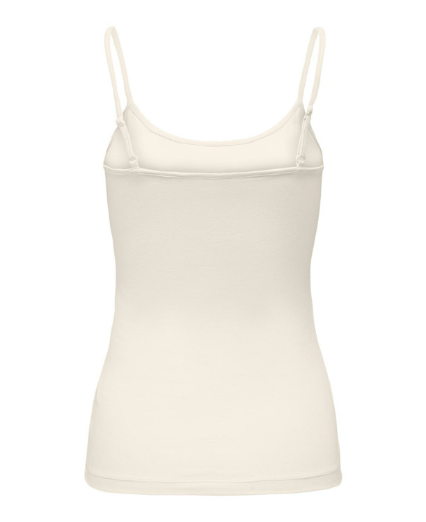 Regular Fit U-Neck Sleeveless (S/L) Regular fit tanktop met knoopsluiting