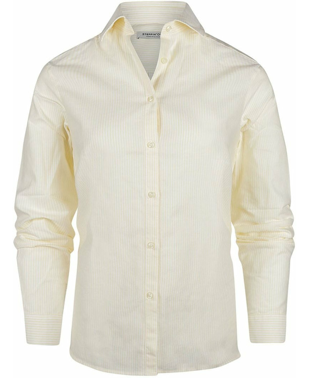 Steppin' Out Blouse Bibi Oxford Streep Geel