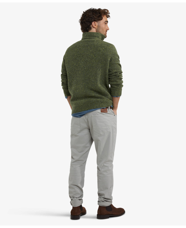 Zip Mock Fishermans Sweater Heren
