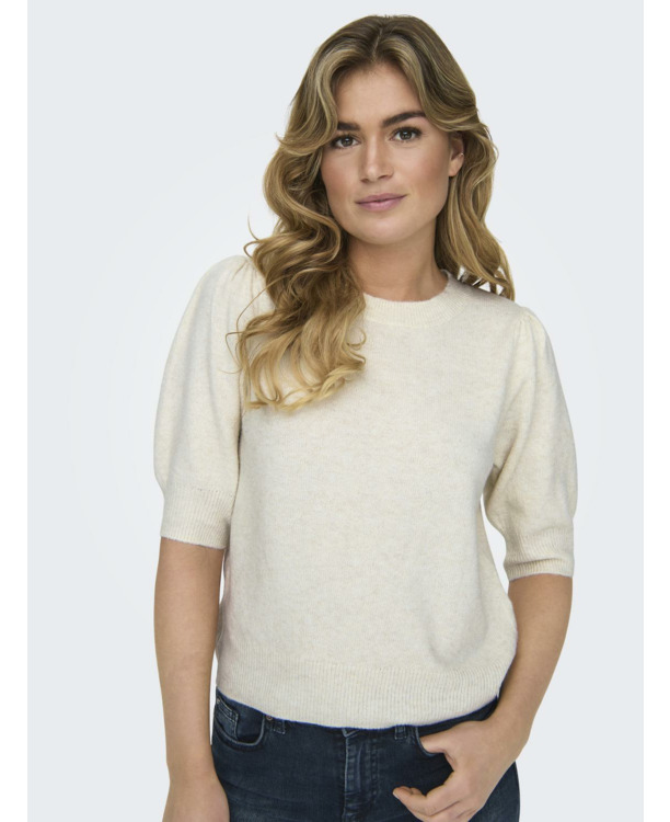 Knit Fit O-Neck 2/4 Sleeves (2/4) Lange mouwen gebreide trui met O-hals pasvorm