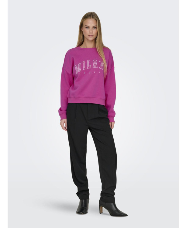 Loose Fit O-Neck Long Sleeves (L/S) Sweatshirt met print