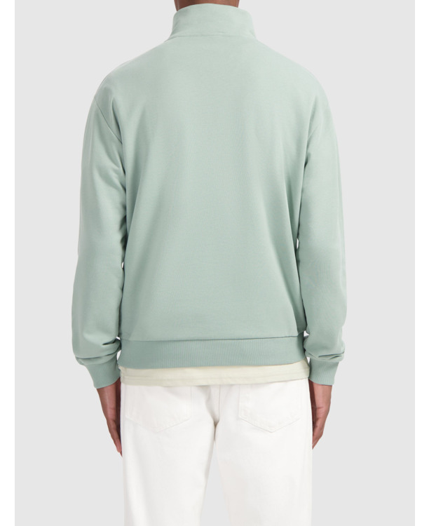 Box Logo Half-zip Sweater 100% Cotton Men