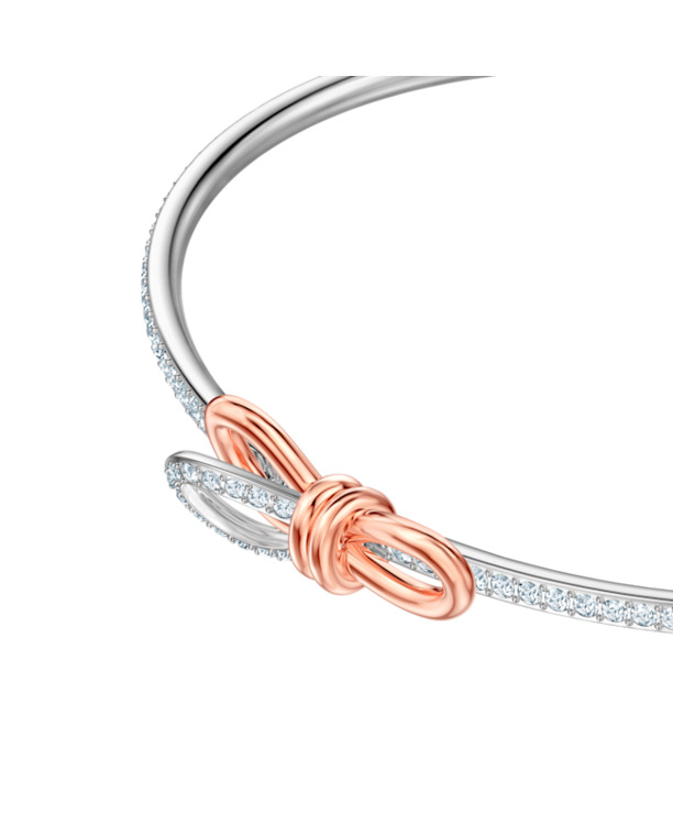 Lifelong Bow Soft Bangle Mixed Plating Crystal
