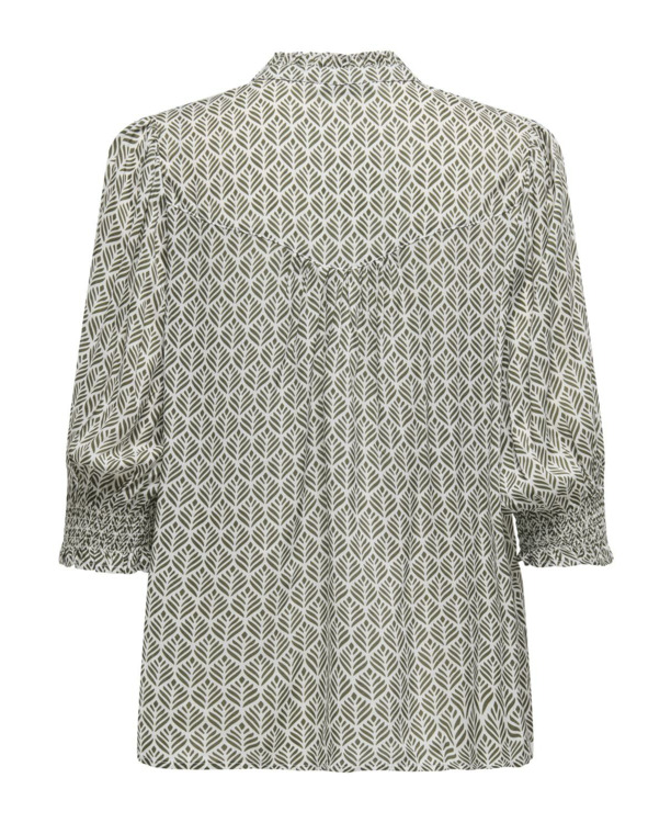 Regular Fit Shirt Collar 3/4 Sleeves (3/4) Vrouwelijk overhemd met normale pasvorm en 3/4 mouwen