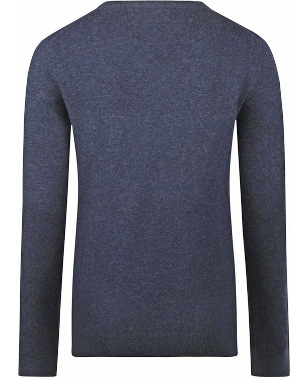 Steppin' Out Dames Pullover V-hals Merinowol Navy