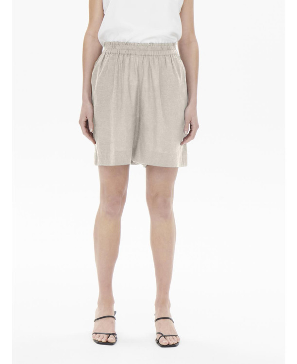 Regular Fit Pull-On Shorts van linnenmix