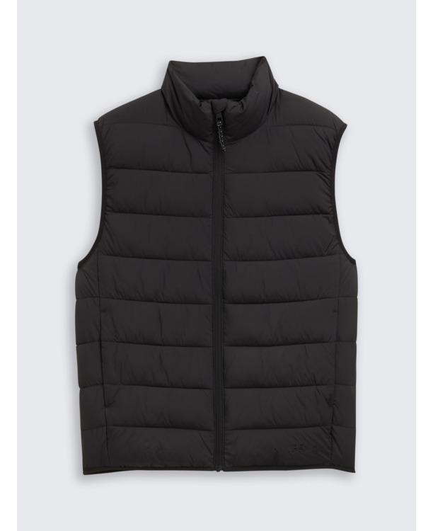 Lichtgewicht katoenen vest met opstaande kraag