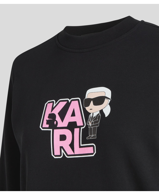 VARSITY KARL PRINT SWEATSHIRT