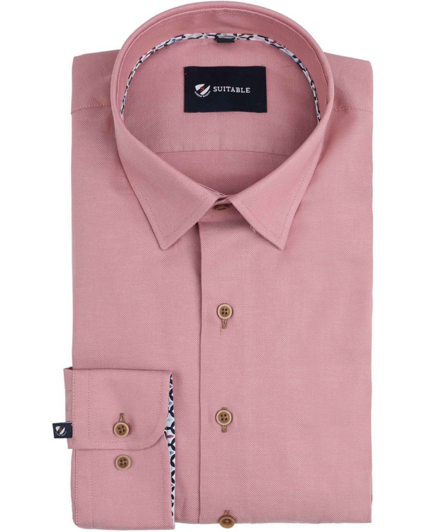 Suitable Overhemd Oud Roze