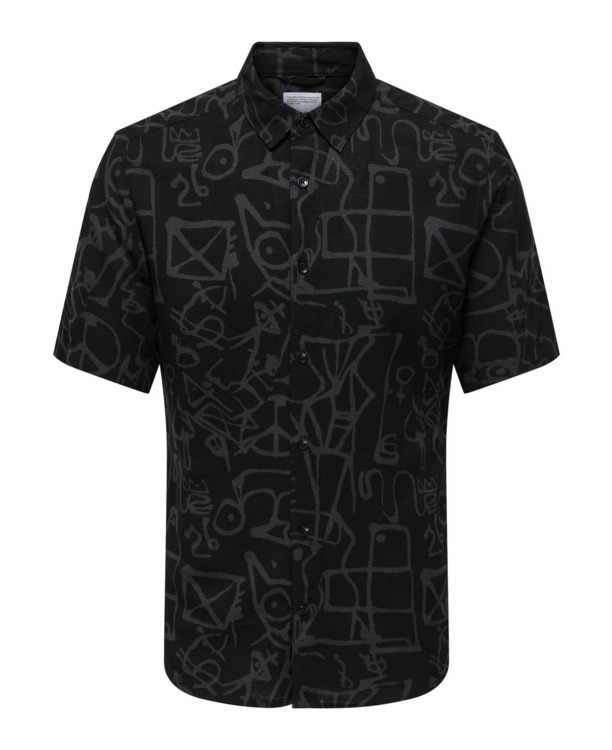 Slim Fit Overhemdkraag Korte Mouwen (K/M) Heren