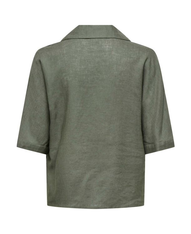 Regular Fit Shirt Collar Short Sleeves (S/S) Basic overhemd met knoopsluiting en korte mouwen