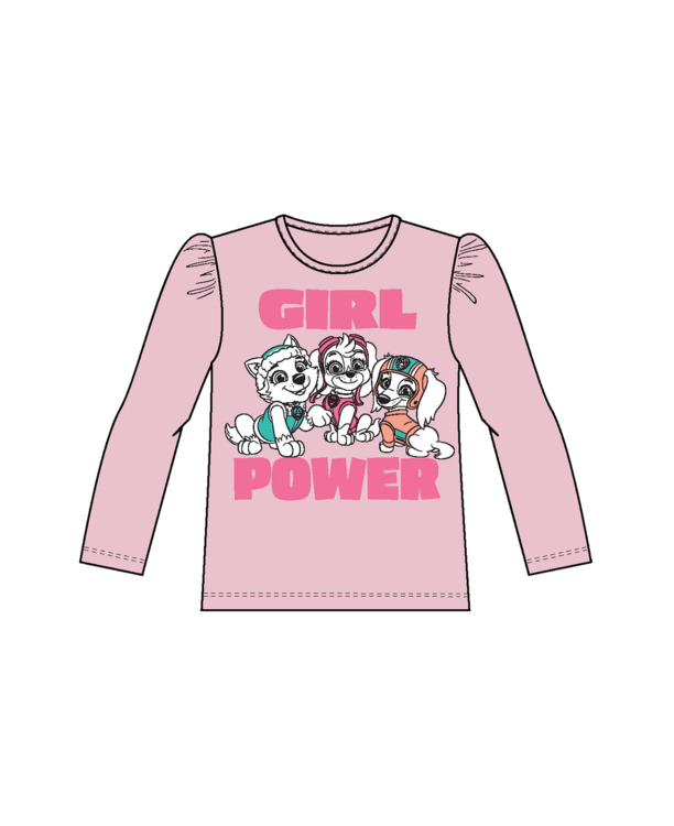 Normale pasvorm ronde hals lange mouwen (L/S) Meisjes