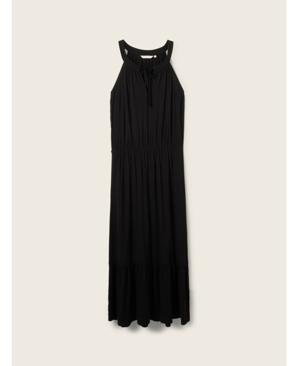 Maxi-jurk met halternek