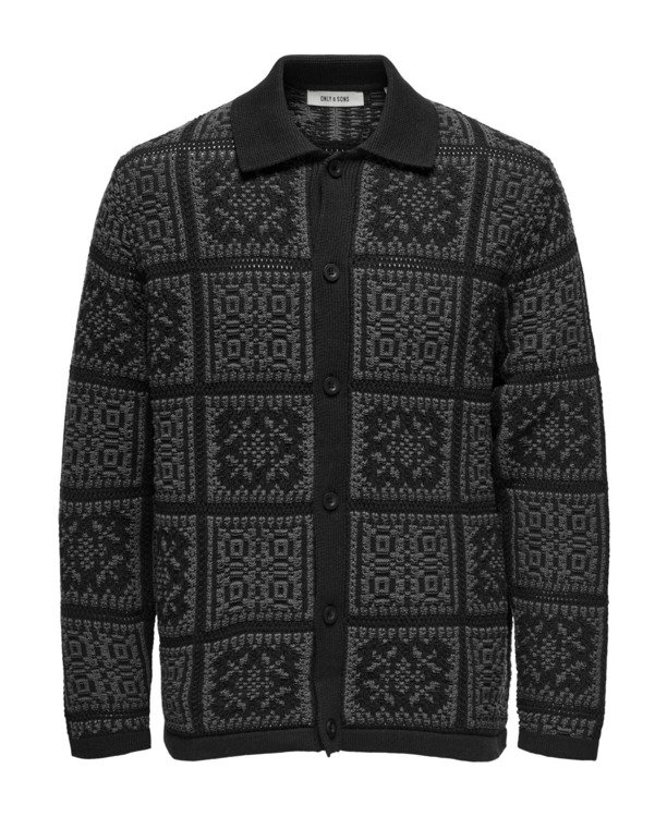 Relaxed Fit Split Hals Lange Mouwen (L/M) Heren