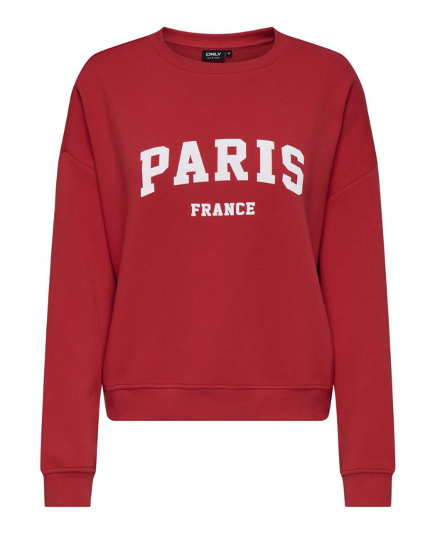 Loose Fit O-Neck Long Sleeves (L/S) Sweatshirt met print