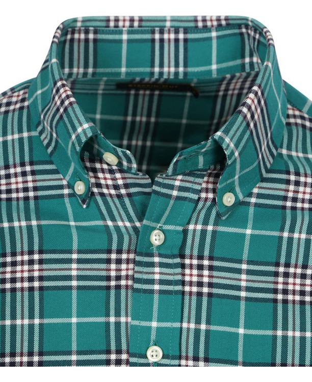 Steppin' Out Flanel Overhemd Ruit Groen