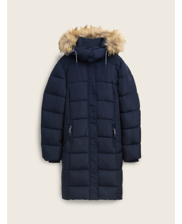 Pufferjacks met afneembare capuchon