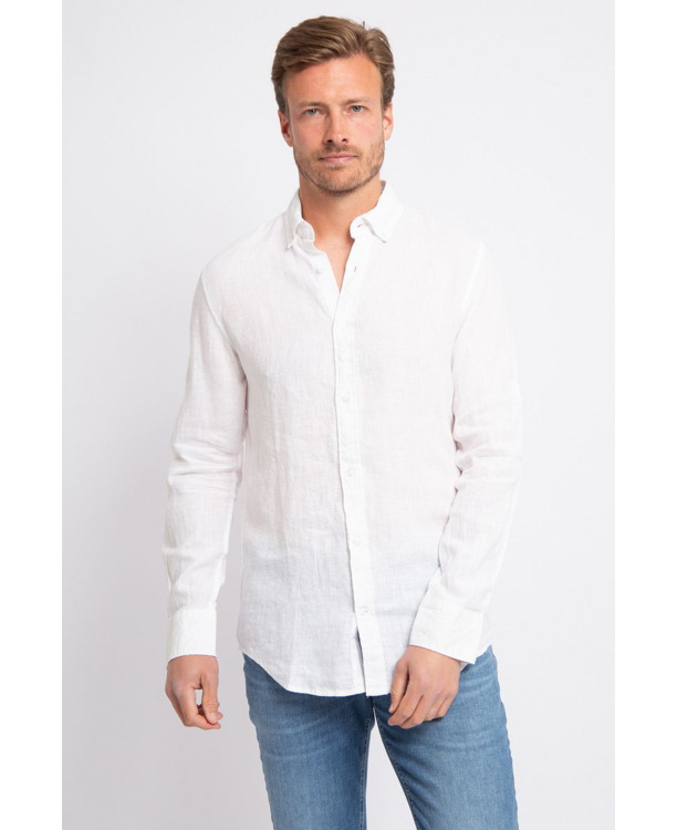 Suitable Overhemd Linnen Wit