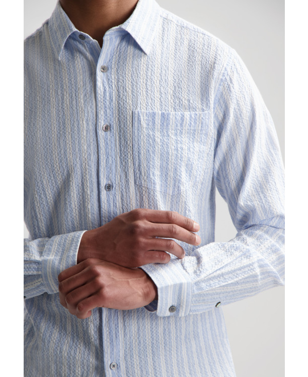 Clay Shirt Seersucker Stripe