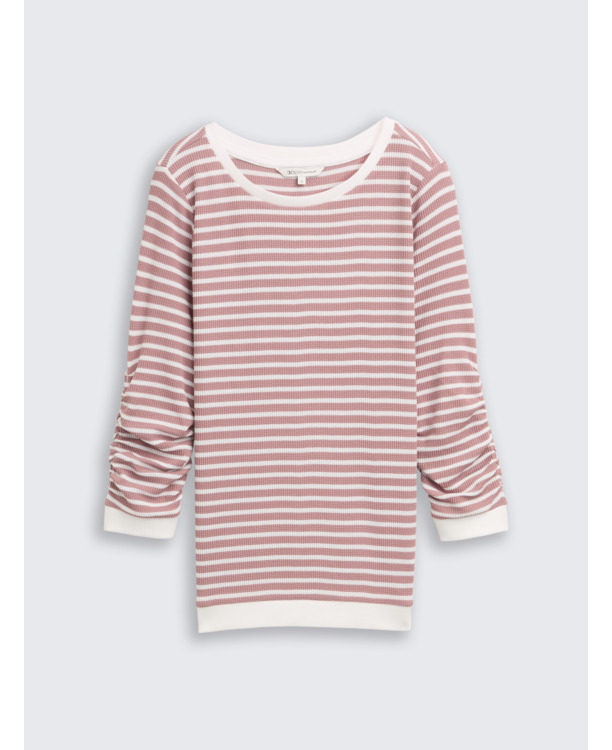 Sweatshirt met wafelstructuur