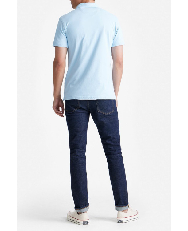 King Essentials The James Poloshirt Lichtblauw