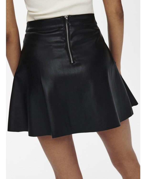 ONLEMMA FAUX LEATHE FRILL SKIRT OTW