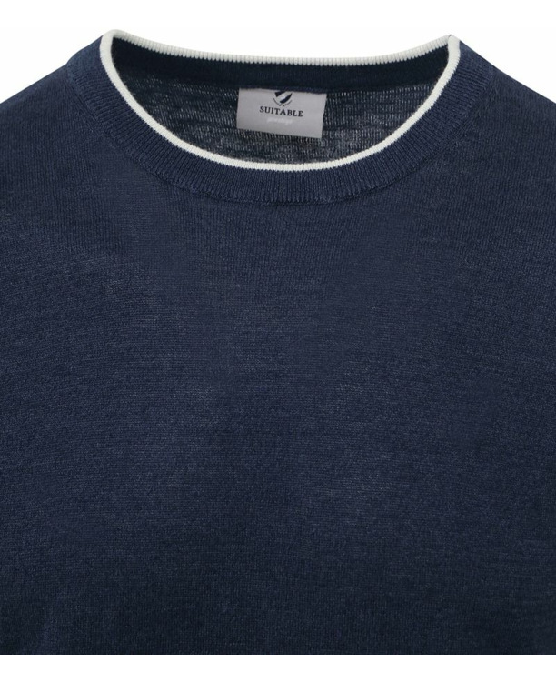 Suitable Trui O-Hals Johan Navy