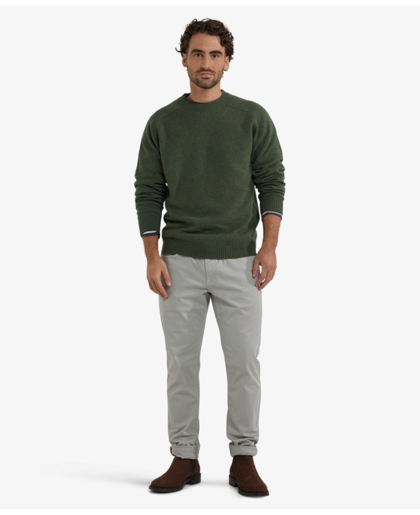 Lambswool Crew Neck sweater 100% Lambswool Heren