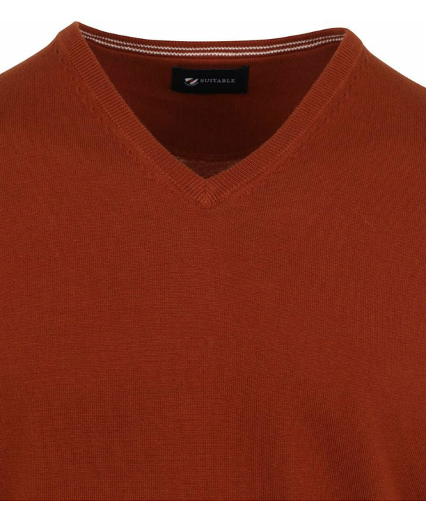 Suitable Pullover Vini V-Hals Oranje