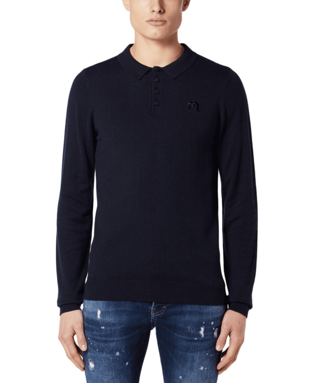 SOLID M LONGSLEEVE POLO MEN