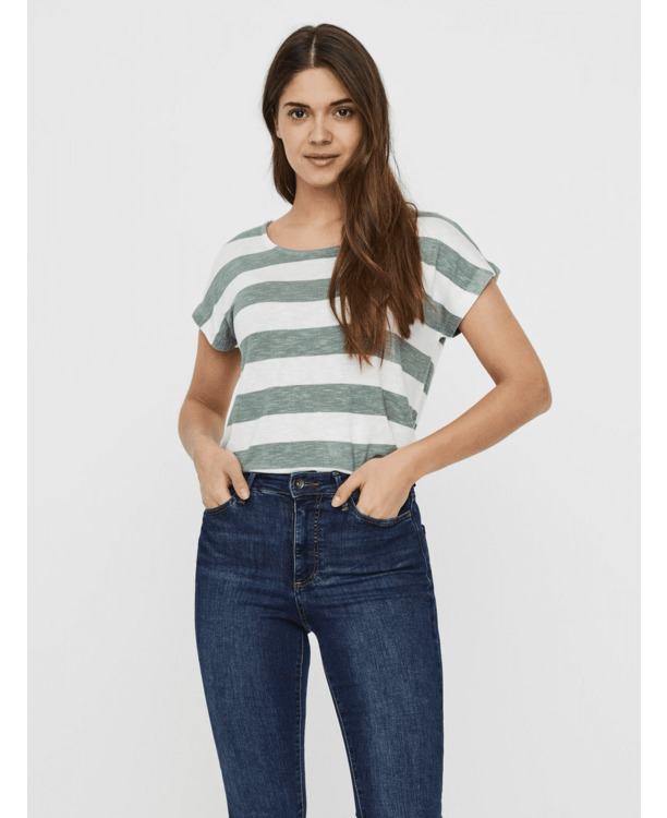 VMWIDE STRIPE S/L TOP NOOS