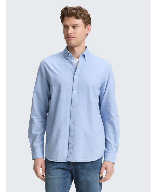 Regular fit katoenen Oxford overshirt