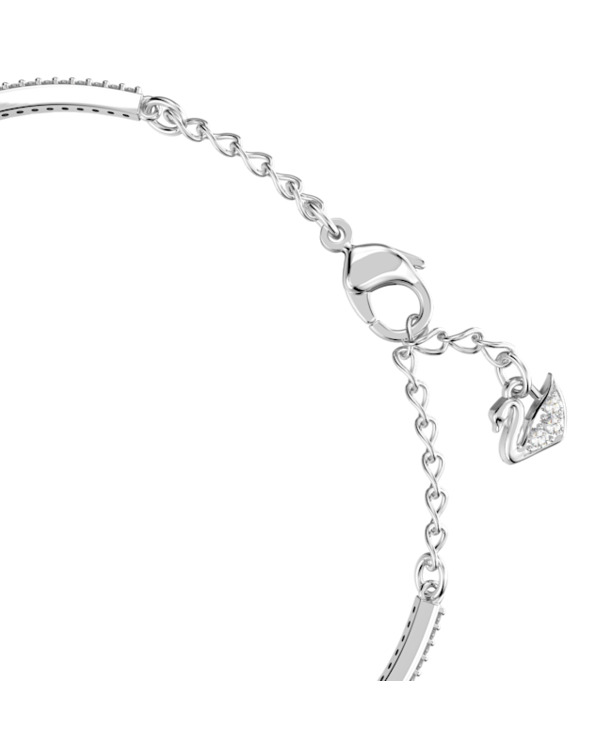 Una Sparkling Dc Bangle Rhodium shiny Arctic Blue White