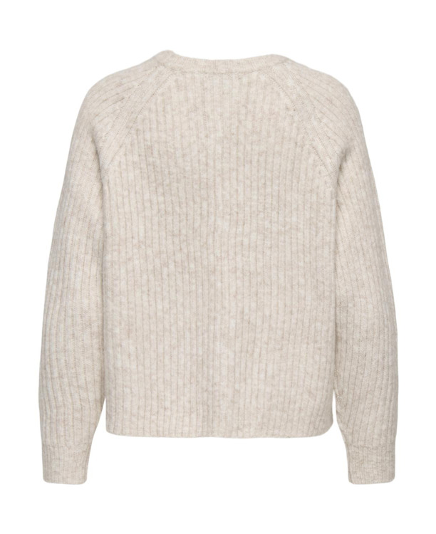 Regular Fit Crew Neck Long Sleeves (L/S) Gebreid vest met knoopsluiting, normale pasvorm voor herfst/winter