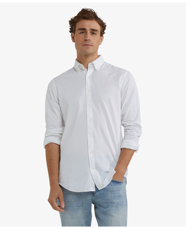 Stretch Pique Shirt Heren