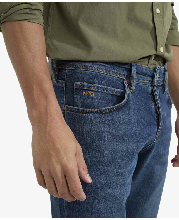 Donkerblauwe jeans Heren