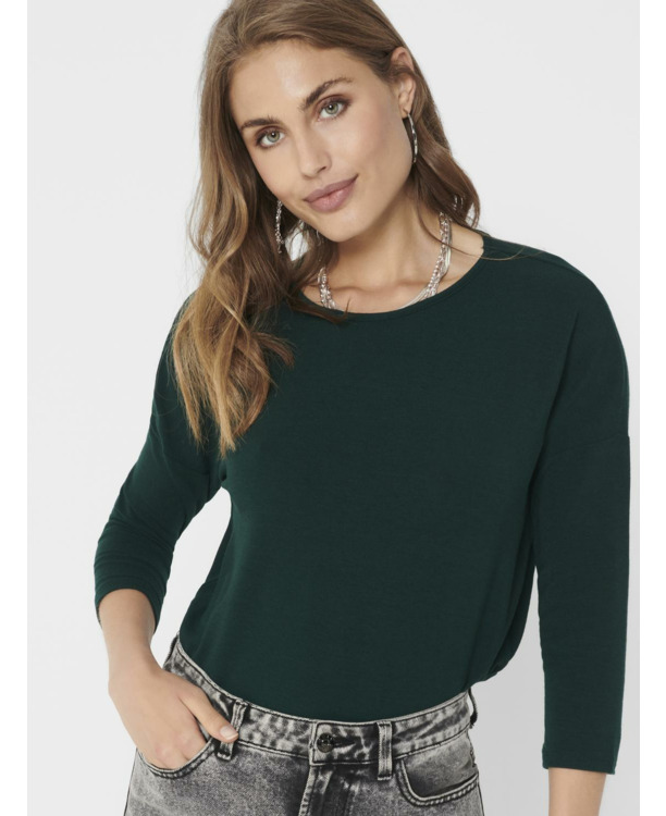 Loose Fit O-Neck 3/4 Sleeves (3/4) Top met ronde hals en 3/4 mouwen voor dagelijks comfort
