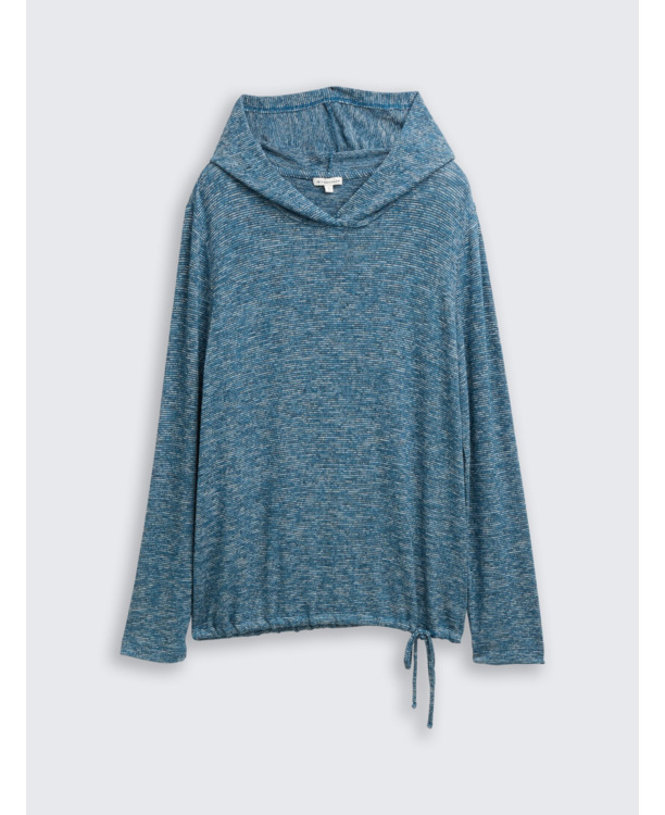 Shirt met lange mouwen en capuchon