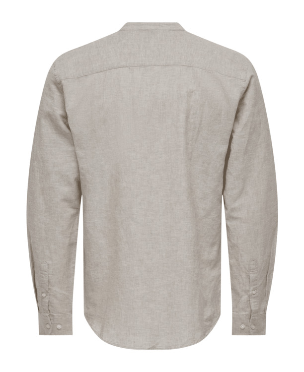 Slim Fit China Kraag Lange Mouwen (L/M) Heren