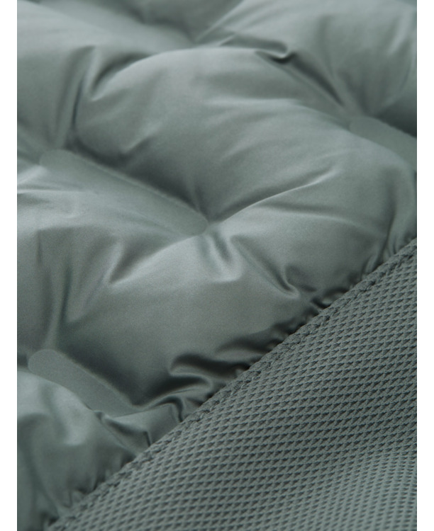 Hybride katoenen jas met waterafstotende functie