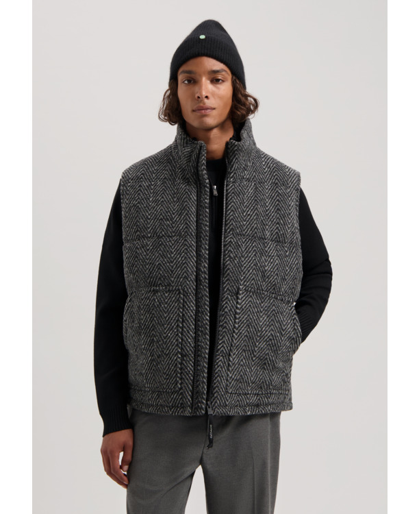 Dstrezzed Heren Bodywarmer Gilet Zwart Jace