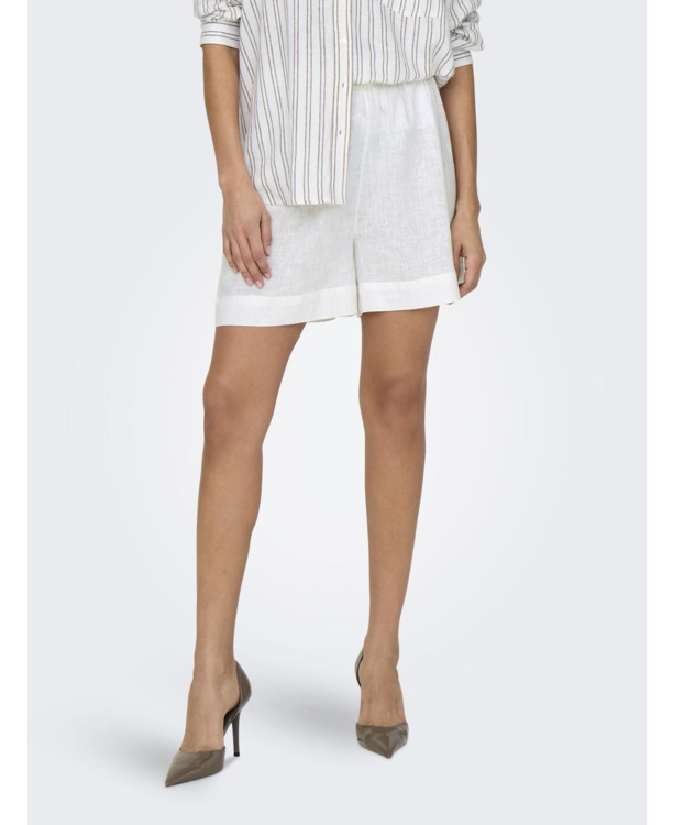 Regular Fit Pull-On Shorts van linnenmix