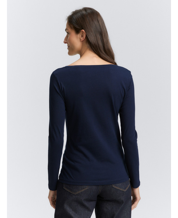 Shirt met lange letters en logo-opdruk