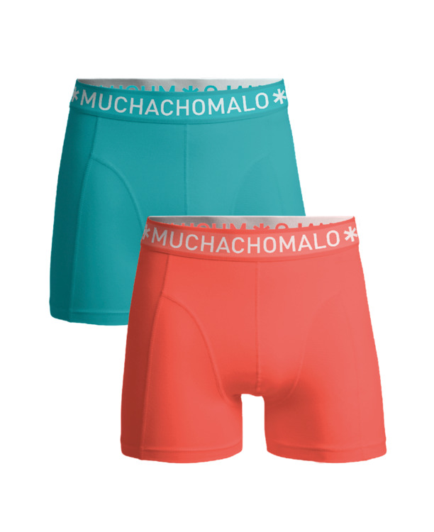 Heren 2-Pack Boxershorts Effen Pink/Blue
