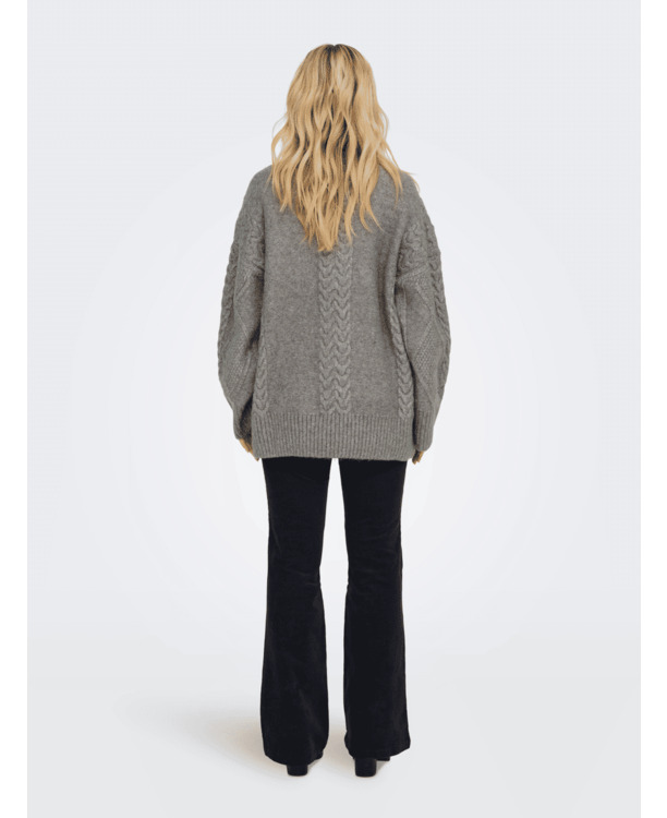 JDYSILJA L/S LONG CABLE PULLOV. KNT