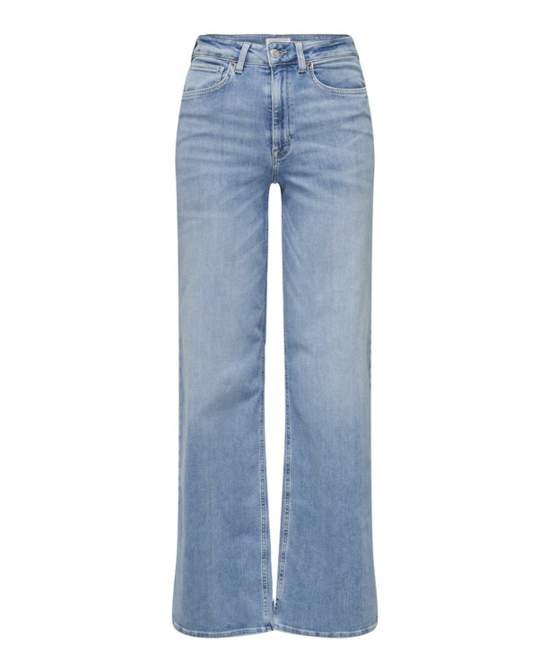 Wide Leg Fit Jeans met hoge taille met wijde pijpen en achterzakken