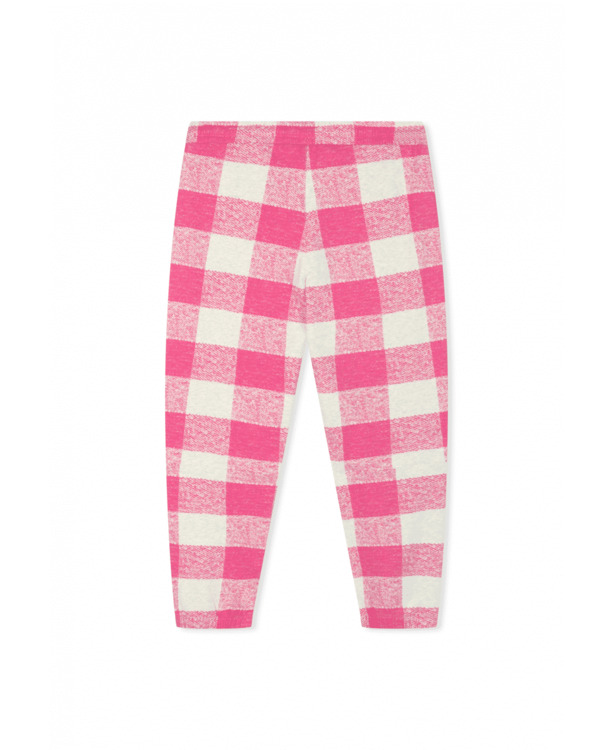 10DAYS Dames geruite cropped jogger broek biologisch katoen