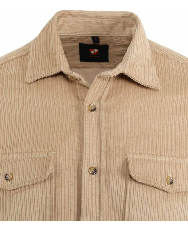 Suitable Overshirt Corduroy Kaki