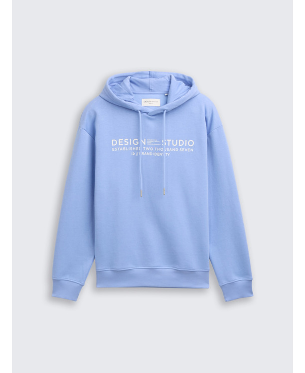 Basic hoodie sweatshirt met print