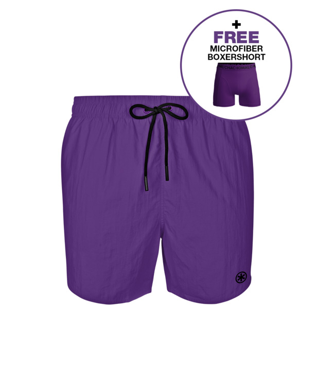 Heren Zwembroek Effen Pinkish Purple